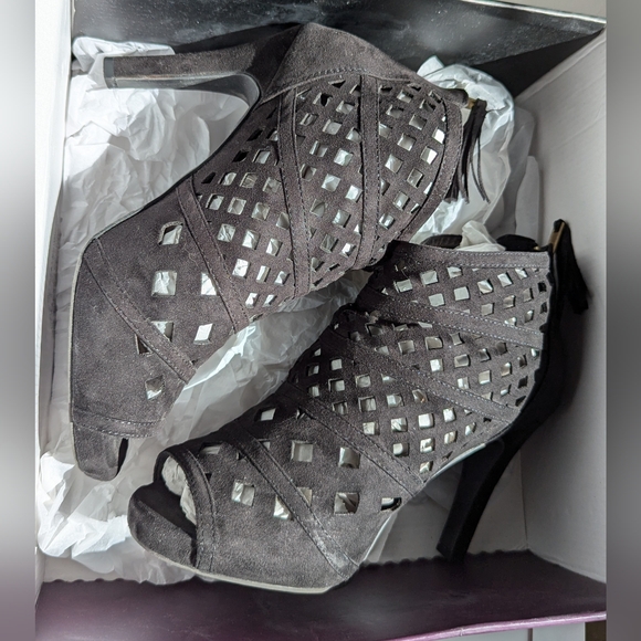 Lane Bryant Peep Toe Booties size 9w - Picture 5 of 6